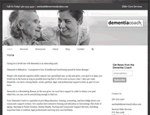 Tablet Screenshot of dementia-coach.com